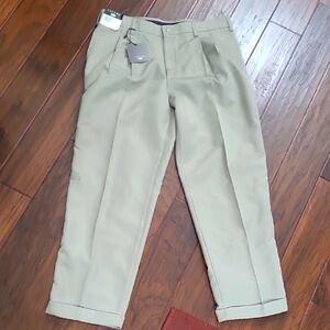 NWT Savane Men's Pleated Khaki Pants with cuffed hem size 36x30